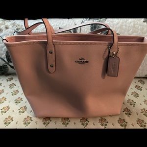 Pink coach tote